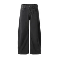 Jiayiku Tide Brand  Spring American Retro Washed Machete Jeans Straight Cleanfit Pants main image 1