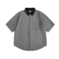 Jiayiku Men's  Summer New Style Simple New Vintage Ins Fashionable Washed Old Shirt Tooling Shirt main image 4