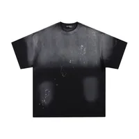 Jiayiku Men's  Summer New American Street Fashion Brand Tee Gradient Washed Inkjet Short-sleeved T-shirt For Men main image 1