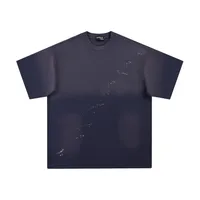 Jiayiku Men's  Summer New American Street Fashion Brand Tee Gradient Washed Inkjet Short-sleeved T-shirt For Men main image 3