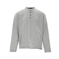 Jiayi Library Men's  Spring New American Retro Henry Collar Men's Base Shirt Simple T-shirt Long Sleeve Men main image 1