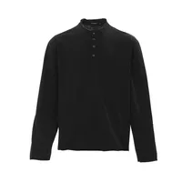 Jiayi Library Men's  Spring New American Retro Henry Collar Men's Base Shirt Simple T-shirt Long Sleeve Men main image 3