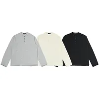 Jiayi Library Men's  Spring New American Retro Henry Collar Men's Base Shirt Simple T-shirt Long Sleeve Men main image 4