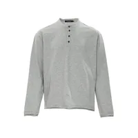 Jiayi Library Men's  Spring New American Retro Henry Collar Men's Base Shirt Simple T-shirt Long Sleeve Men sku image 1