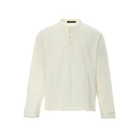Jiayi Library Men's  Spring New American Retro Henry Collar Men's Base Shirt Simple T-shirt Long Sleeve Men sku image 9