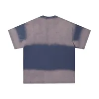 Jiayiku Men's  Summer New American Retro Fashion Brand Gradient Color Washed Old Cotton T-Shirt Short Sleeve main image 2