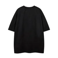 Jiayiku Men's Wear ∠  Summer American Retro Trendy Brand Embroidered Suede T-Shirt Men's Simple All-match Short-sleeved T main image 4