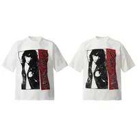 Jiayiku Men's  Summer New American Retro Fashion Brand Tee T-shirt Characters Printed Short-sleeved T-shirt For Men main image 5