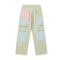 Jiayiku Men's  New Antique Personality Sticker Cleanfit Casual Pants Antique Straight Pants main image 1