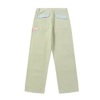 Jiayiku Men's  New Antique Personality Sticker Cleanfit Casual Pants Antique Straight Pants main image 2