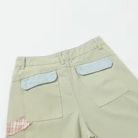 Jiayiku Men's  New Antique Personality Sticker Cleanfit Casual Pants Antique Straight Pants main image 3