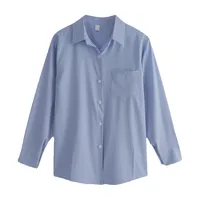Hong Kong Style Thin Shirt Coat  New Summer Sunscreen Draped Long Sleeve Loose Top For Students main image 4
