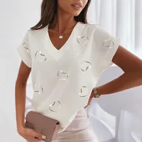 Factory  Trend 3DT T-shirt Feather 3D Printed Women's T-shirt Short Sleeve 3D Printed T-shirt Factory Direct Supply main image 3