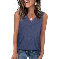 Explosive Summer Women's V-Neck Sleeveless Casual Vest main image 1