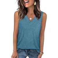 Explosive Summer Women's V-Neck Sleeveless Casual Vest main image 3