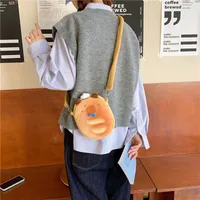 New Cartoon Bread Capybara Small Satchel Girl's Heart Cute Change Key Bag Grab Doll Exchange Gift main image 4