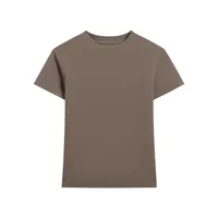 Women's Short-Sleeved Shoulder T-Shirt With French Crewneck  Summer Short Stretch Slim-Fit Hot Girl Style Slimming Short Top For Women sku image 12