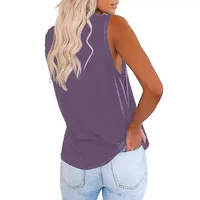 Independent Station  Spring And Summer New Vest V-neck Pocket Loose Casual Large Size Top For Women main image 5