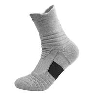 Men's Sports Socks Summer Professional Basketball Socks Outdoor Towel Socks Running Non-slip Short Socks Elite Socks sku image 11