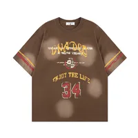 Jiayi Library Men's  Summer New Arrival Campus Style American Jersey Short-Sleeved Sweatshirt Heavy Washed T-Shirt For Men main image 1