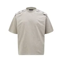 Jiayiku Men's  Summer American Retro Niche Personality Button Design T-shirt Short-sleeved Trendy Men's High-end Sense main image 1