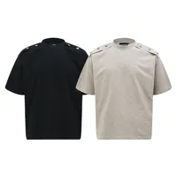 Jiayiku Men's  Summer American Retro Niche Personality Button Design T-shirt Short-sleeved Trendy Men's High-end Sense main image 5