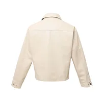 Jiayiku Fashion Brand  Spring American Retro Python Pattern Stitching Loose PU Leather Locomotive Jacket Coat Men main image 4