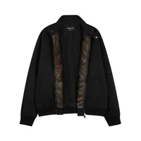 Jiayiku Men's  Spring New American Retro Fashion Brand Python Pattern Leather Stitching Detroit Jacket For Men main image 2