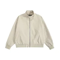 Jiayiku Men's  Spring New American Retro Fashion Brand Python Pattern Leather Stitching Detroit Jacket For Men sku image 2