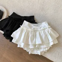Pure Desire Spice Girl Style Fluffy A- Line Skirt Women's Ballet Style White Skirt Women's All-Match Black Cake Skirt Miniskirt main image 2