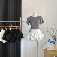 Pure Desire Spice Girl Style Fluffy A- Line Skirt Women's Ballet Style White Skirt Women's All-Match Black Cake Skirt Miniskirt main image 3