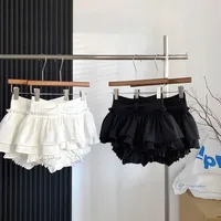 Pure Desire Spice Girl Style Fluffy A- Line Skirt Women's Ballet Style White Skirt Women's All-Match Black Cake Skirt Miniskirt main image 4