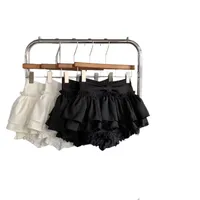 Pure Desire Spice Girl Style Fluffy A- Line Skirt Women's Ballet Style White Skirt Women's All-Match Black Cake Skirt Miniskirt main image 5