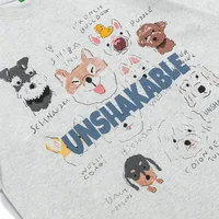 Jiayiku Fashion Brand  Summer New American Style Retro Fun Cartoon Printed Couples Short-sleeved T-shirt Loose Men main image 3