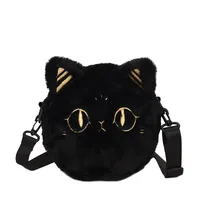 Anderson Cat Crossbody Bag Women's  New Mobile Phone Bag Plush Embroidery Shoulder Bag Cute Cartoon Small Round Bag main image 5