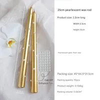 30CM Pearl Long Rod Wax Hotel Aromatherapy Candle Atmosphere Desktop Ornaments European Romantic Smokeless Pearl Candle sku image 6