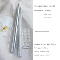 30CM Pearl Long Rod Wax Hotel Aromatherapy Candle Atmosphere Desktop Ornaments European Romantic Smokeless Pearl Candle sku image 7