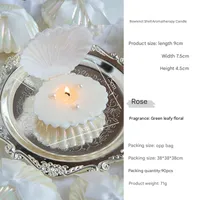 30CM Pearl Long Rod Wax Hotel Aromatherapy Candle Atmosphere Desktop Ornaments European Romantic Smokeless Pearl Candle sku image 3