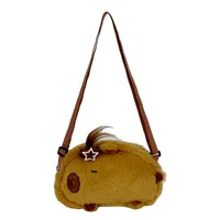 New Plush Shoulder Bag Little Capybara Cute Bag Large Capacity Fashion Versatile  Wholesale main image 5