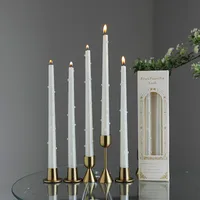 30CM Pearl Long Rod Wax Hotel Aromatherapy Candle Atmosphere Desktop Ornaments European Romantic Smokeless Pearl Candle main image 4