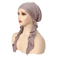 New Solid Color Pile Cap Women's Tail Cap Four Bars Aircraft Cap Tam-O'-Shanter In Stock main image 2
