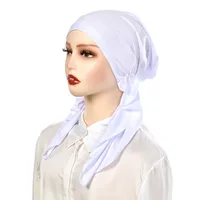 Malaysia Two Tails Tam-O'-Shanter Curved Tam-O'-Shanter Middle East Simple Stretch Sleeve Cap Women's Hat sku image 2