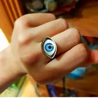 Personality Geometric Alloy Sphere Plating Glasses Women's Eye Rings main image 2