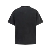 Jiayiku Men's  Summer New American Retro Fashion Brand Tee  Badge Washed Short-sleeved T-shirt For Men And Women main image 2