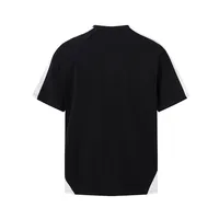Jiayi Library Men's  Summer New American Jersey Sports Tee Locomotive Wind Coloring Stitching Short-sleeved T-shirt Men main image 4