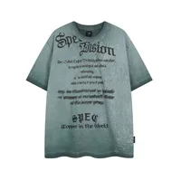 Jiayiku Men's Wear  Summer American Street Hip Hop Brand Tee Heavy Washed Fried Color Printed T-Shirt Short Sleeve main image 2