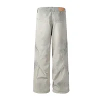 Jiayi Library Men's  New High Street American Waste Earth Wind Inkjet Dirty Dye Casual Pants Men's Straight Wide Leg Pants main image 3