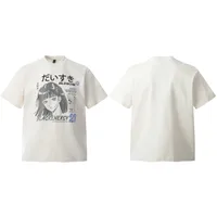 Jiayiku Fashion Brand  Summer American Retro Couple T-shirt Loose Cartoon Animation Print Short Sleeve Top main image 5
