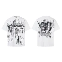Jiayiku Men's  Summer American Street Hip Hop Fashion Brand Tee Racing Suit Motorcycle Printed T-shirt Short Sleeve Men main image 5