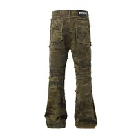 Jiayiku Chao Brand   High Street Vibe Camouflage Rough Wash Jeans main image 4